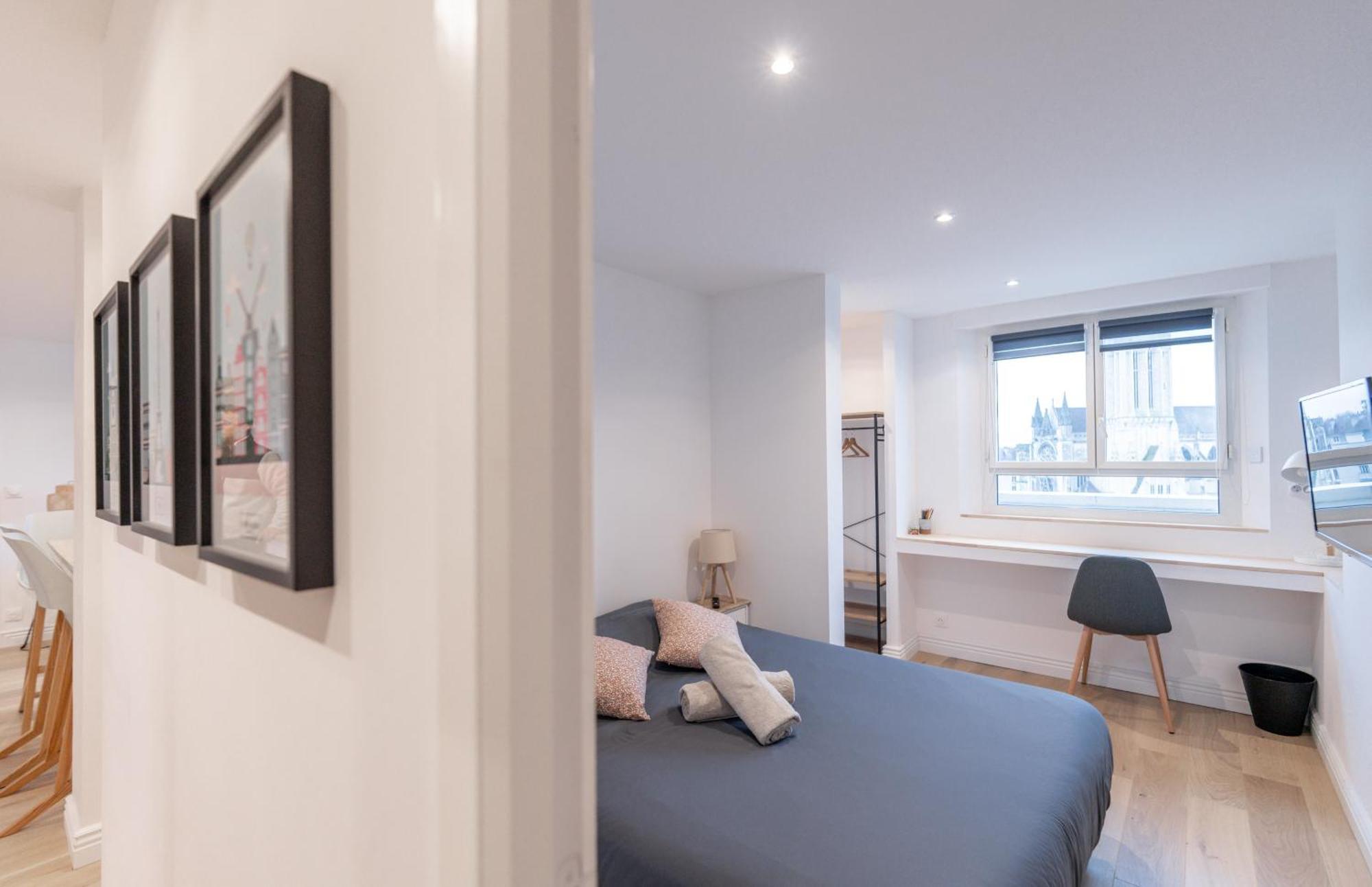 Appt Premium Centre Chateau Terrasse 2 Chambres 6P Vue Exceptionnelle Caen Exterior foto